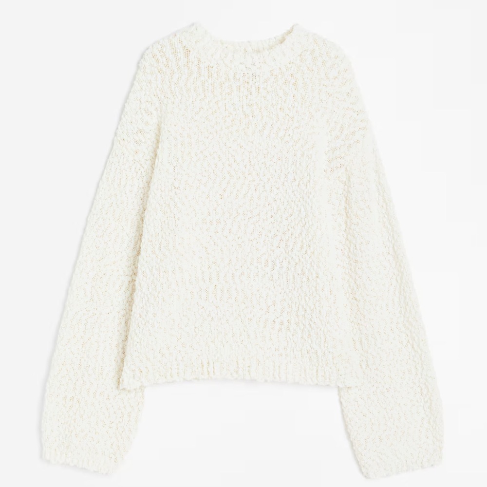 BOUCLÉ SWEATER/ H and M. 🤍